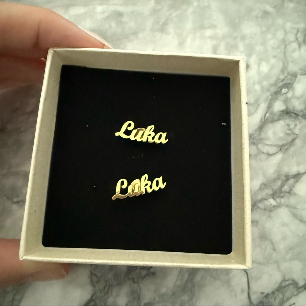 Luka Gold Time Stud Earrings